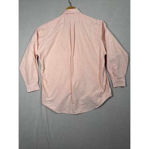 Ralph Lauren Yarmouth Long Sleeve Button Shirt Orange Flesh Pony 17/34-35 Office - Picture 6 of 6